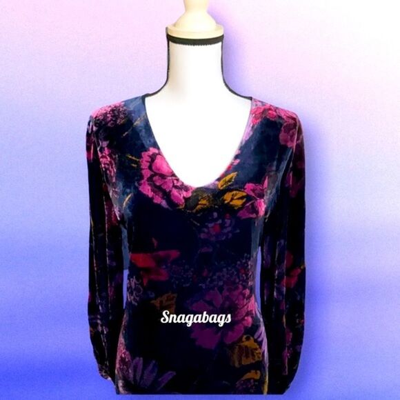 TRINA TURK NWT ECLAIR FLORAL PRINT VELOUR SILK DRESS MEDIUM - Picture 5 of 11